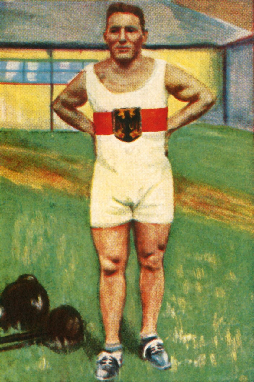 Kurt Helbig, saksalainen painonnostomestari, 1928. tekijältä Unbekannt