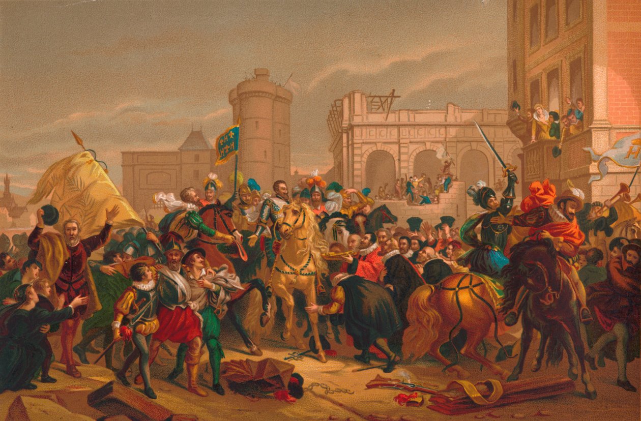 LEntree dHenri IV a Paris Henri IV:n tulo Pariisiin, 1817 tekijältä Unbekannt