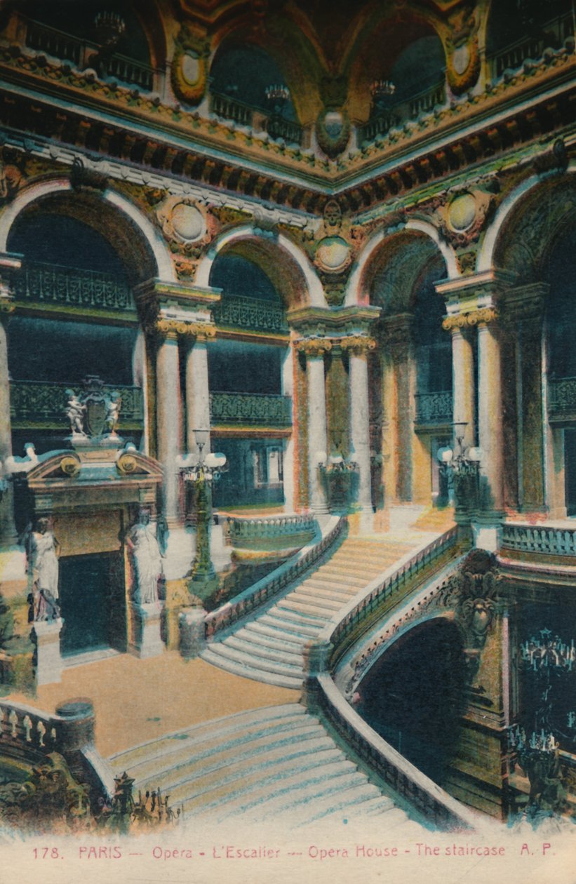 LOpéra Garnier - portaat, Pariisi, 1920 tekijältä Unbekannt