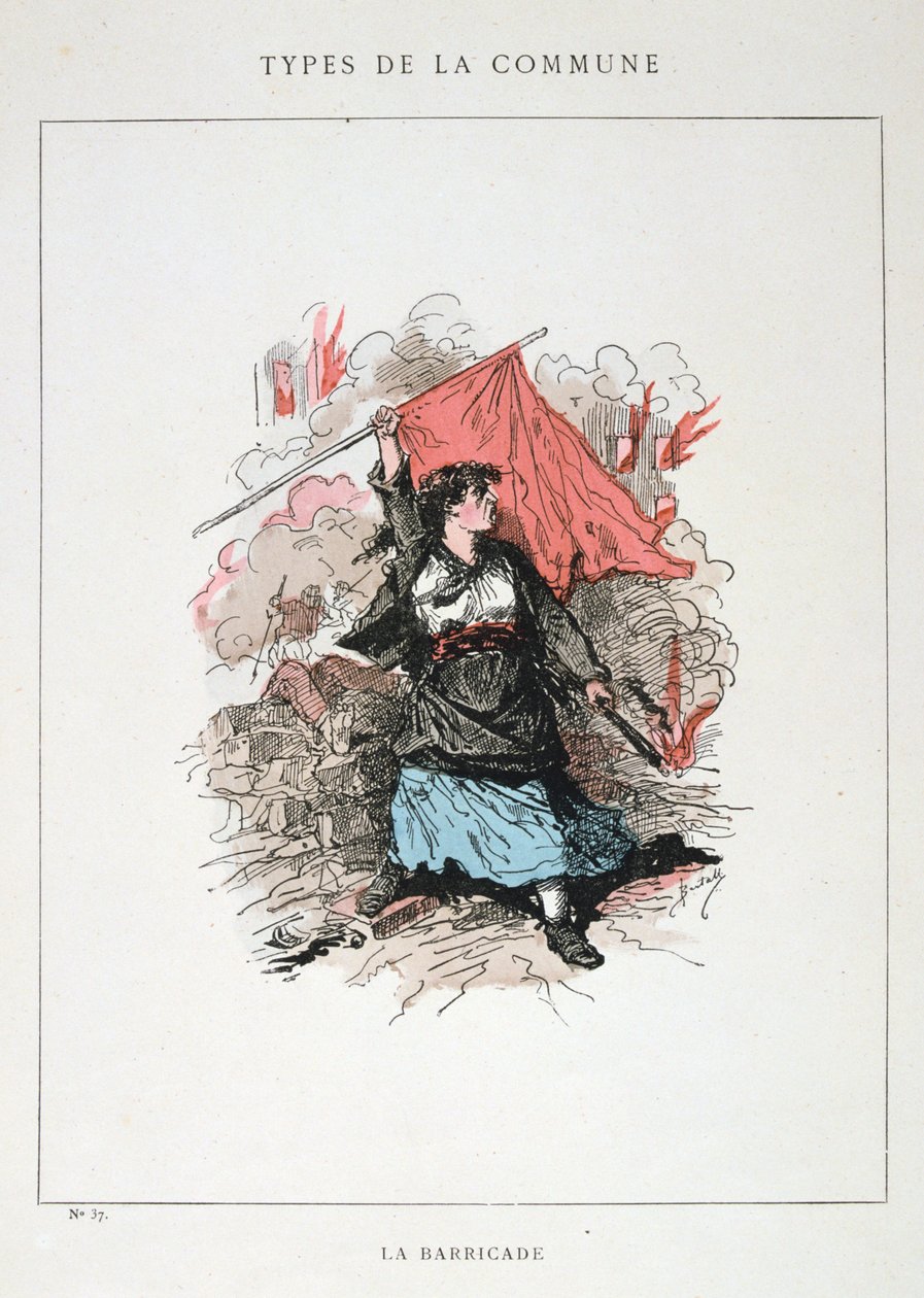 Barrikadi, Pariisin kommuuni, 1871 tekijältä Unbekannt