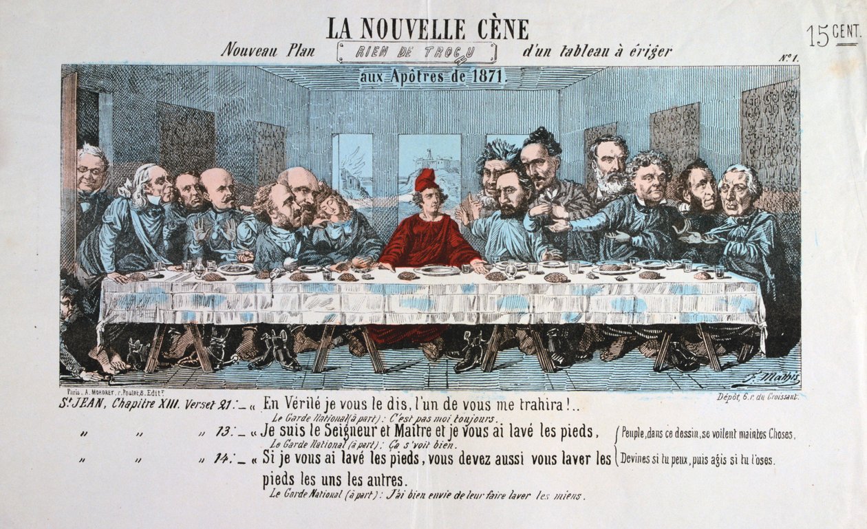 Uusi ehtoollinen, Pariisin kommuuni, 1871 tekijältä Unbekannt