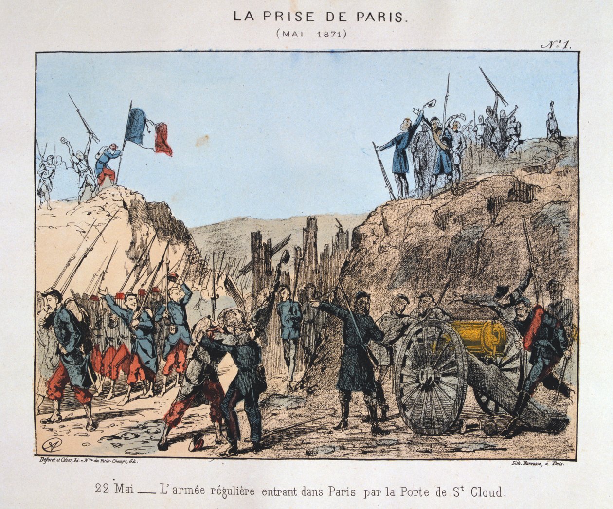 Pariisin valloitus, 22. toukokuuta 1871 tekijältä Unbekannt