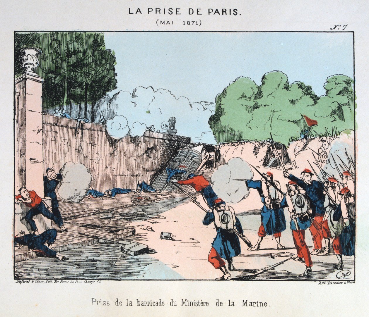 Pariisin valloitus, toukokuu 1871 tekijältä Unbekannt