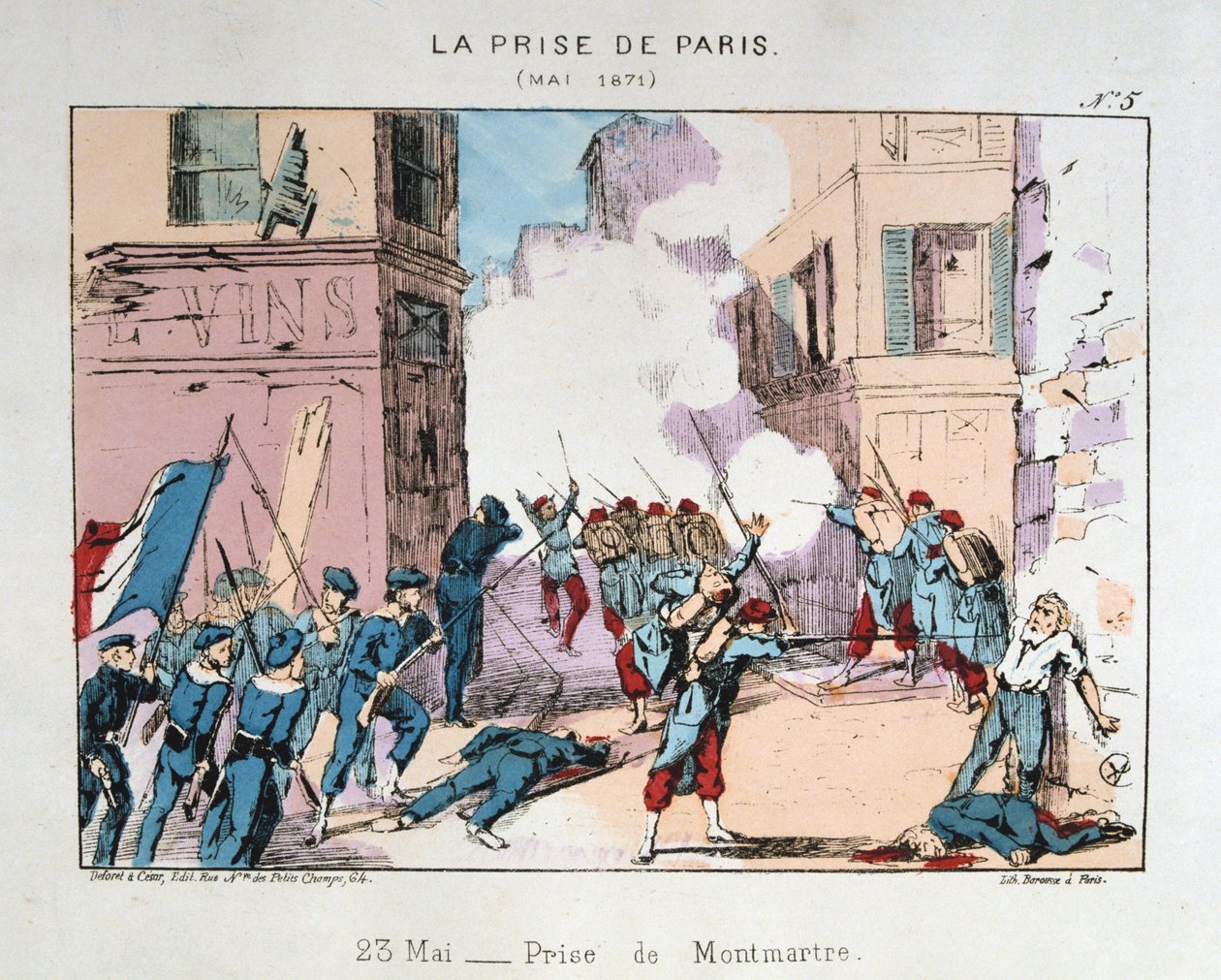 Pariisin valloitus, toukokuu 1871 tekijältä Unbekannt