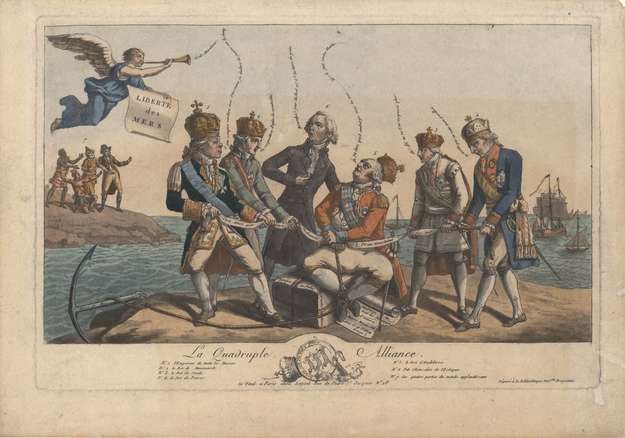 La Quadruple Alliance, 1800. tekijältä Unbekannt