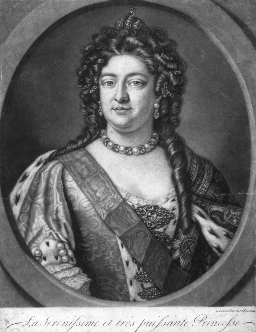 Serenissima ja erittäin voimakas prinsessa, 1734 tekijältä Unbekannt