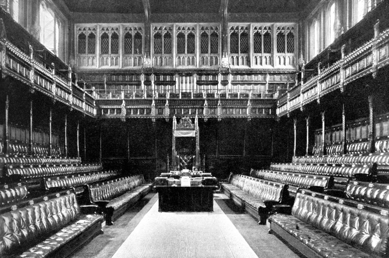 Ladies Grille Reporters Galleryn yläpuolella, House of Commons, Westminster, Lontoo, c1905 tekijältä Unbekannt