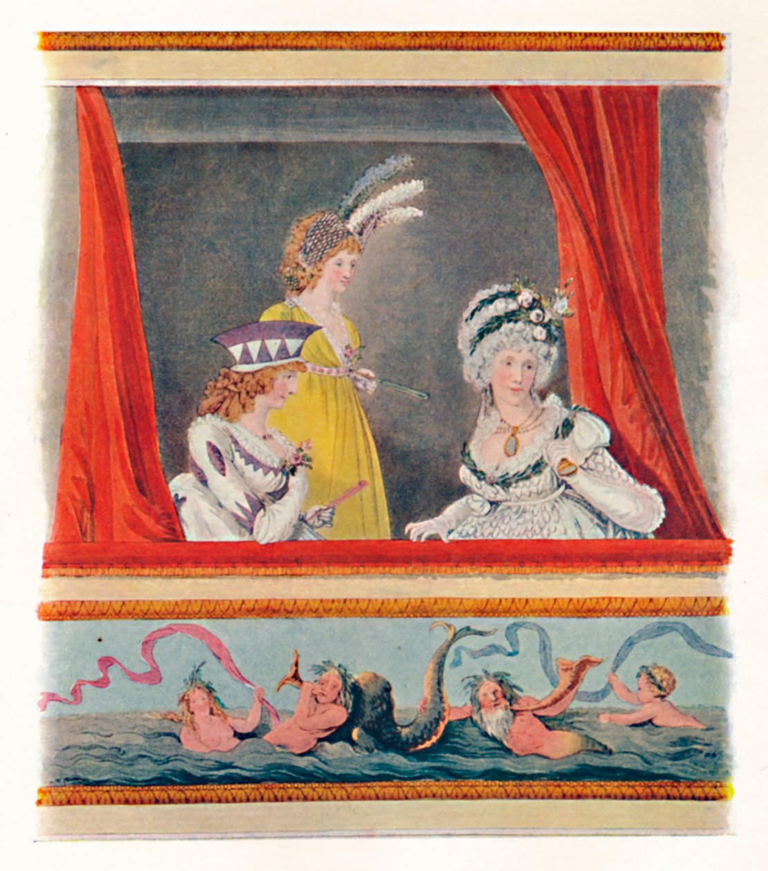 Naisten iltapuku, 1796, 1904 tekijältä Unbekannt