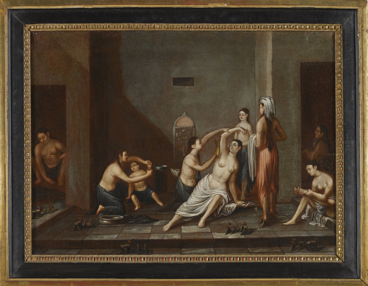Ladies in the Hammam, 1741 tekijältä Unbekannt