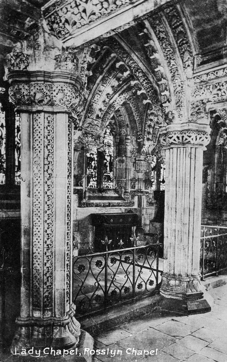 Lady Chapel, Rosslyn Chapel, Midlothian, Skotlanti, 1900-luku tekijältä Unbekannt