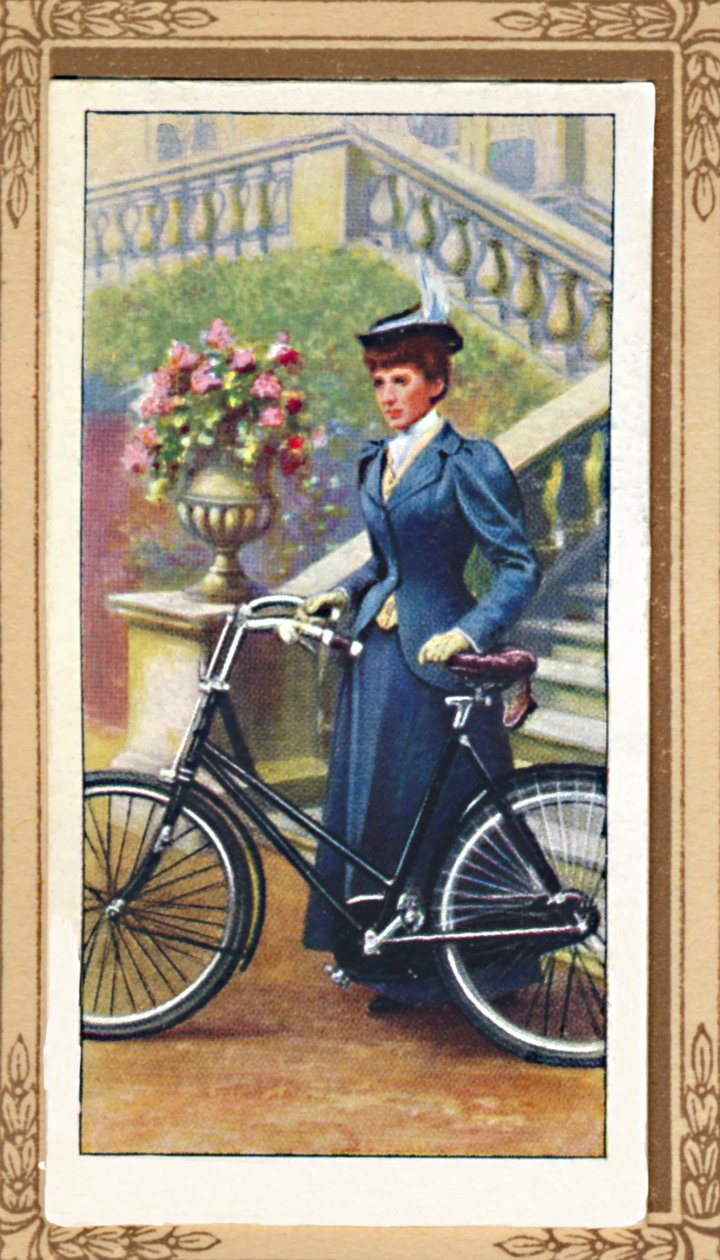 Lady Cyclist, 1896, 1939 tekijältä Unbekannt