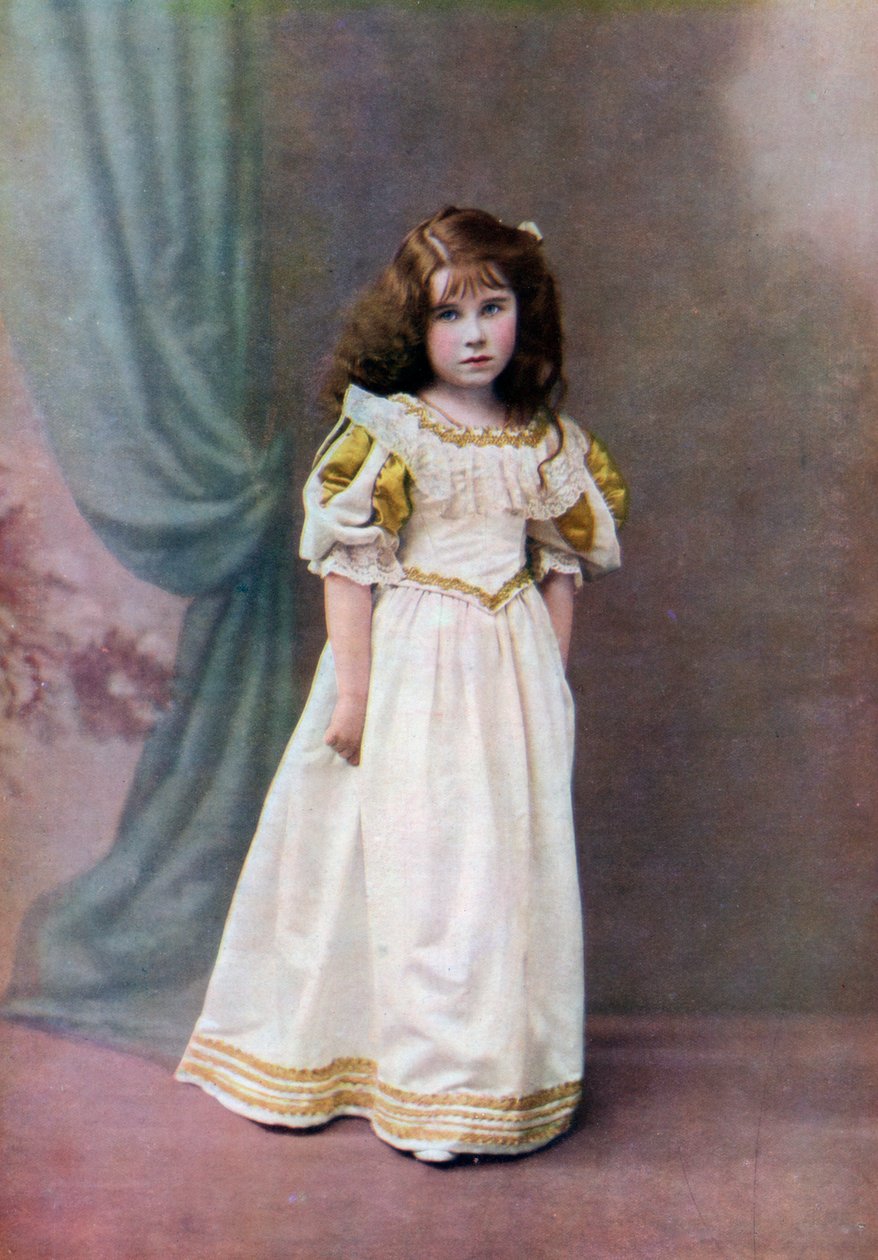 Lady Elizabeth Bowes-Lyon, kuusivuotias, 1906-1907 1923 tekijältä Unbekannt