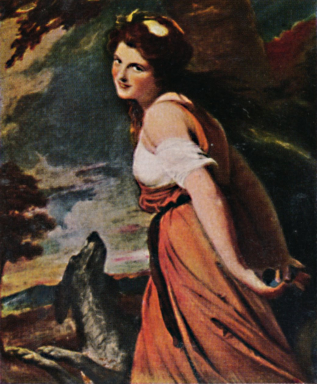 Lady Hamilton 1761-1815. - Romneyn maalaus, 1934. tekijältä Unbekannt