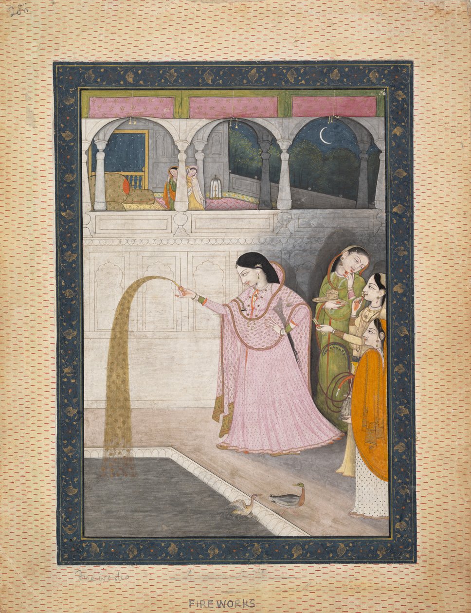 Lady Handing Sparkler, n. 1800. tekijältä Unbekannt