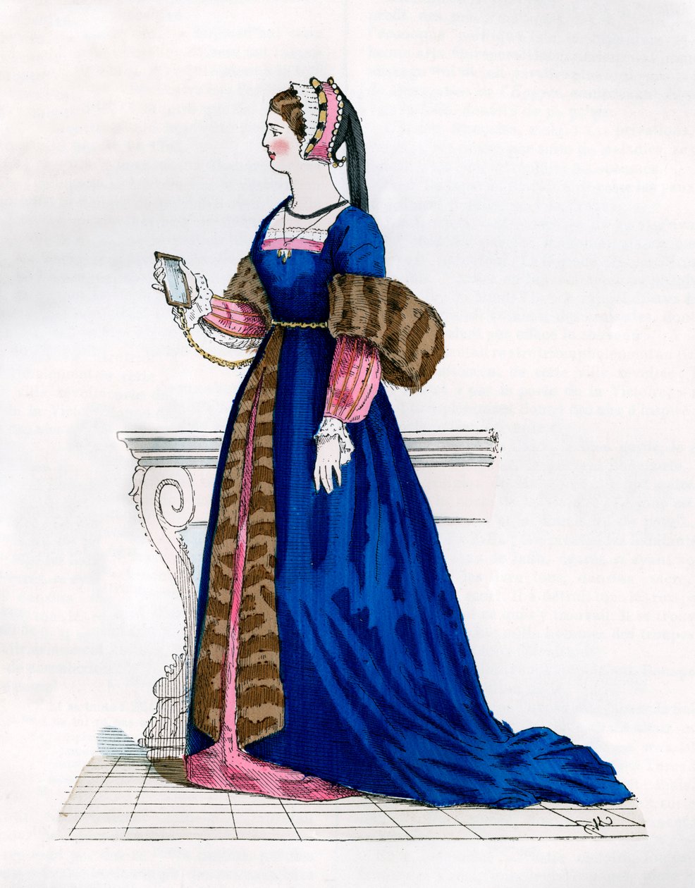 Lady Francis I:n hovista, 1500-luvulta 1882-1884 tekijältä Unbekannt