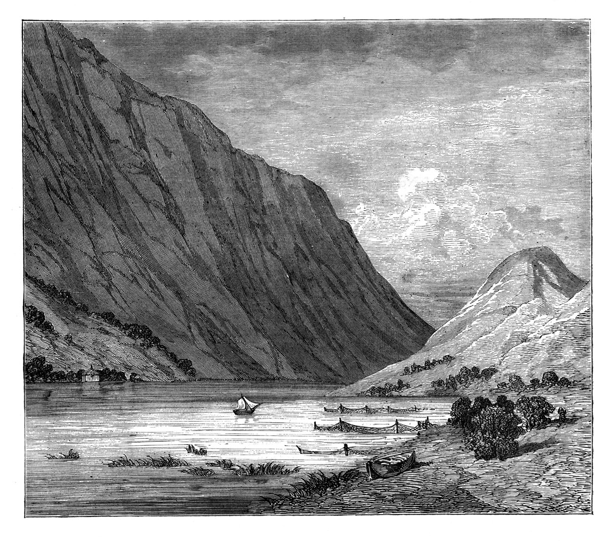 Lake Bandak, Norja, 1890 tekijältä Unbekannt