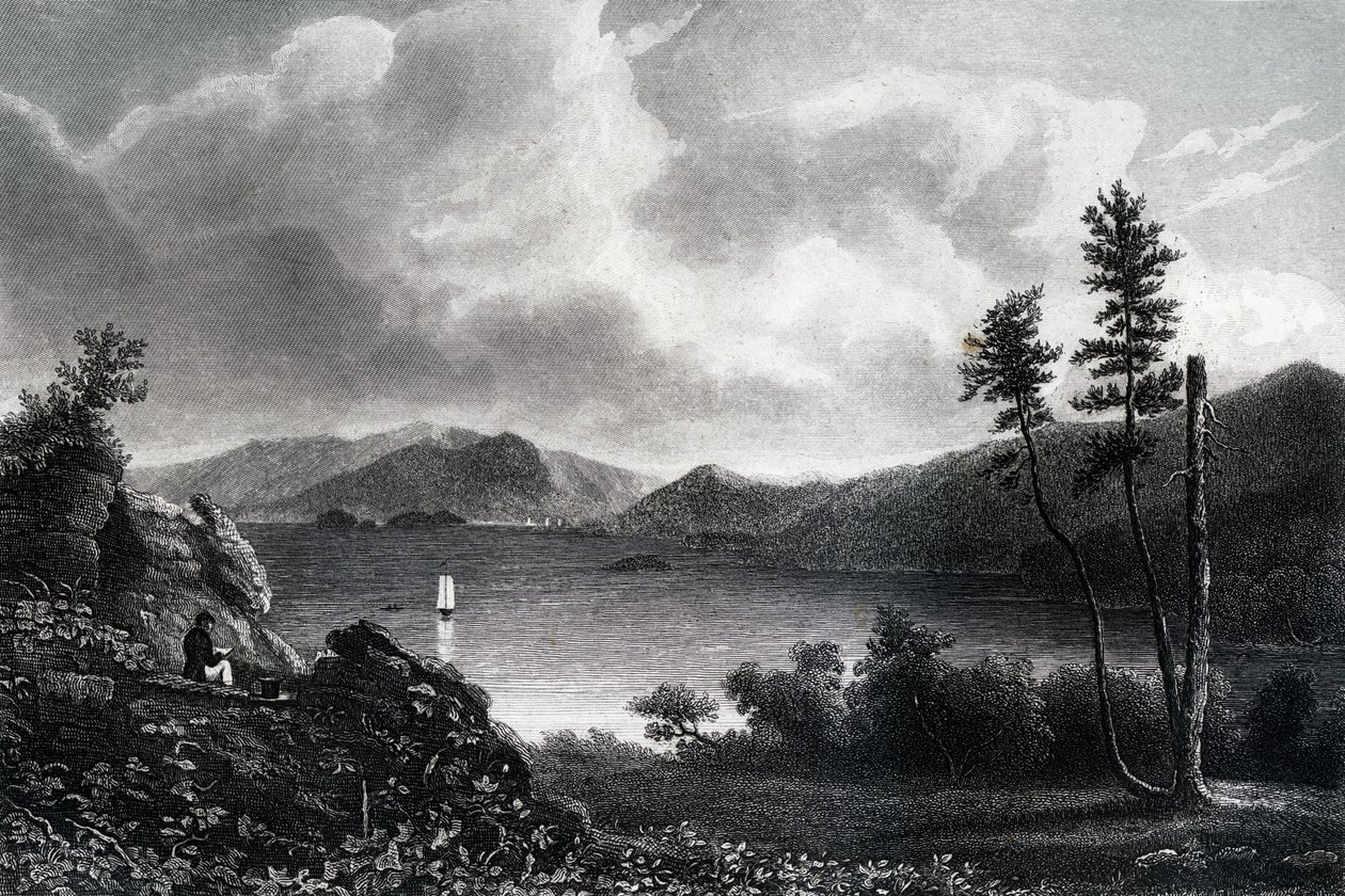 Lake George, New York, 1855 tekijältä Unbekannt