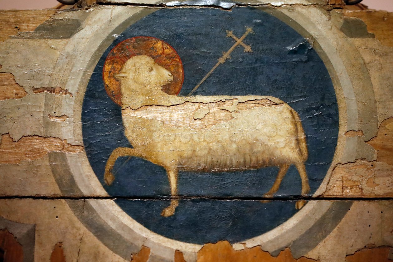 Giotton maalaama Jumalan karitsa. 14-luvulla. Padova. Italia. (kuva) tekijältä Unbekannt