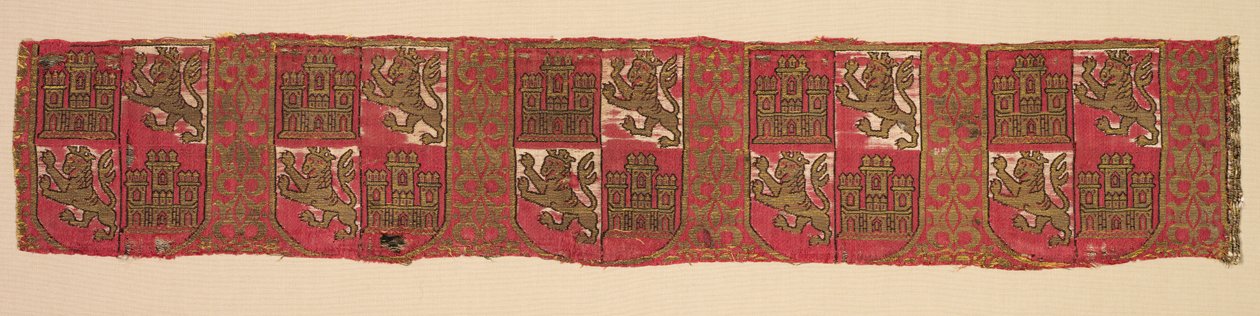 Lampat Kastilian ja Leónin heraldiikalla, kuninkaallisesta kristinuskon viittasta, 1200-1325. tekijältä Unbekannt