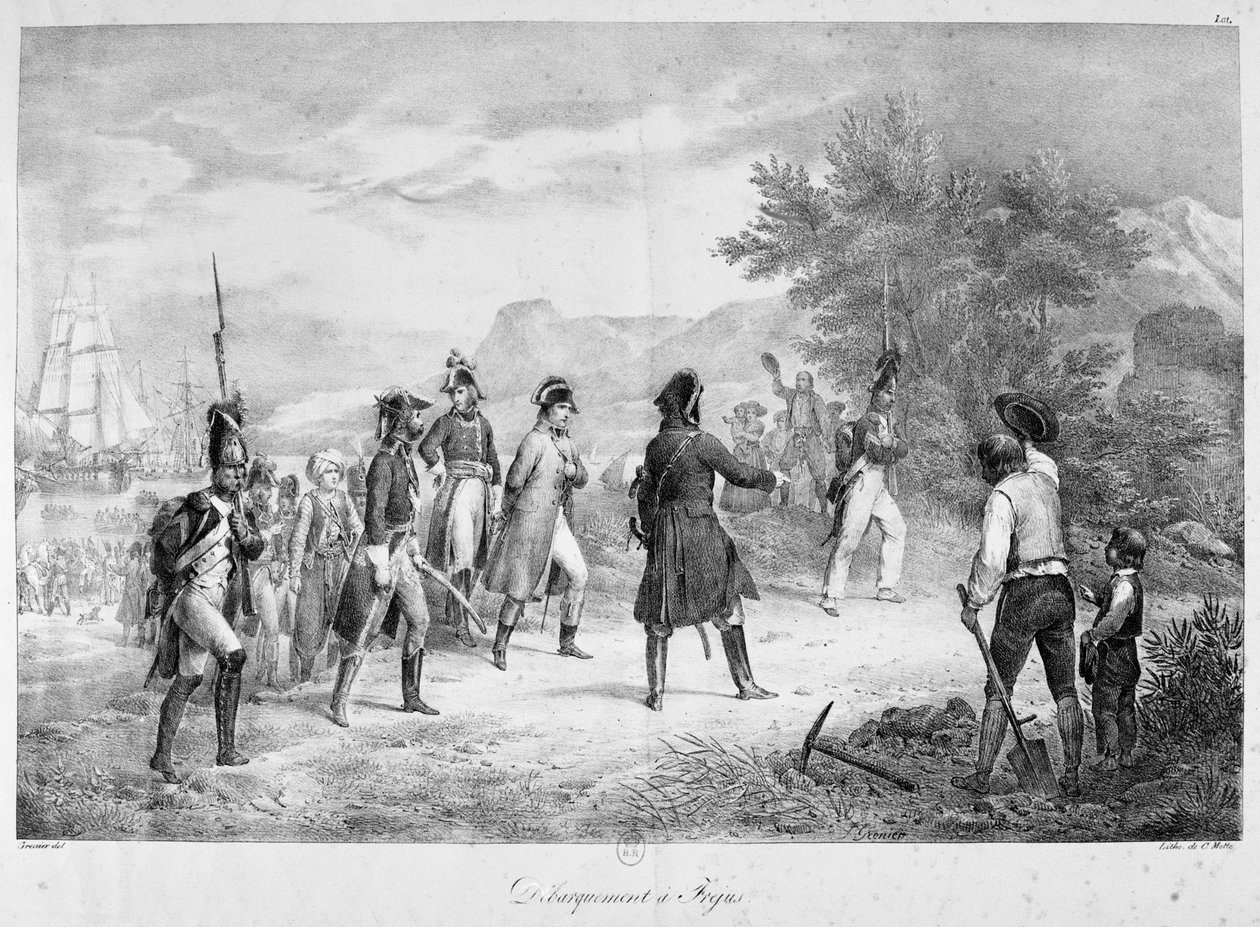 Laskeutuminen Frejusille maaliskuussa 1815 tekijältä Unbekannt