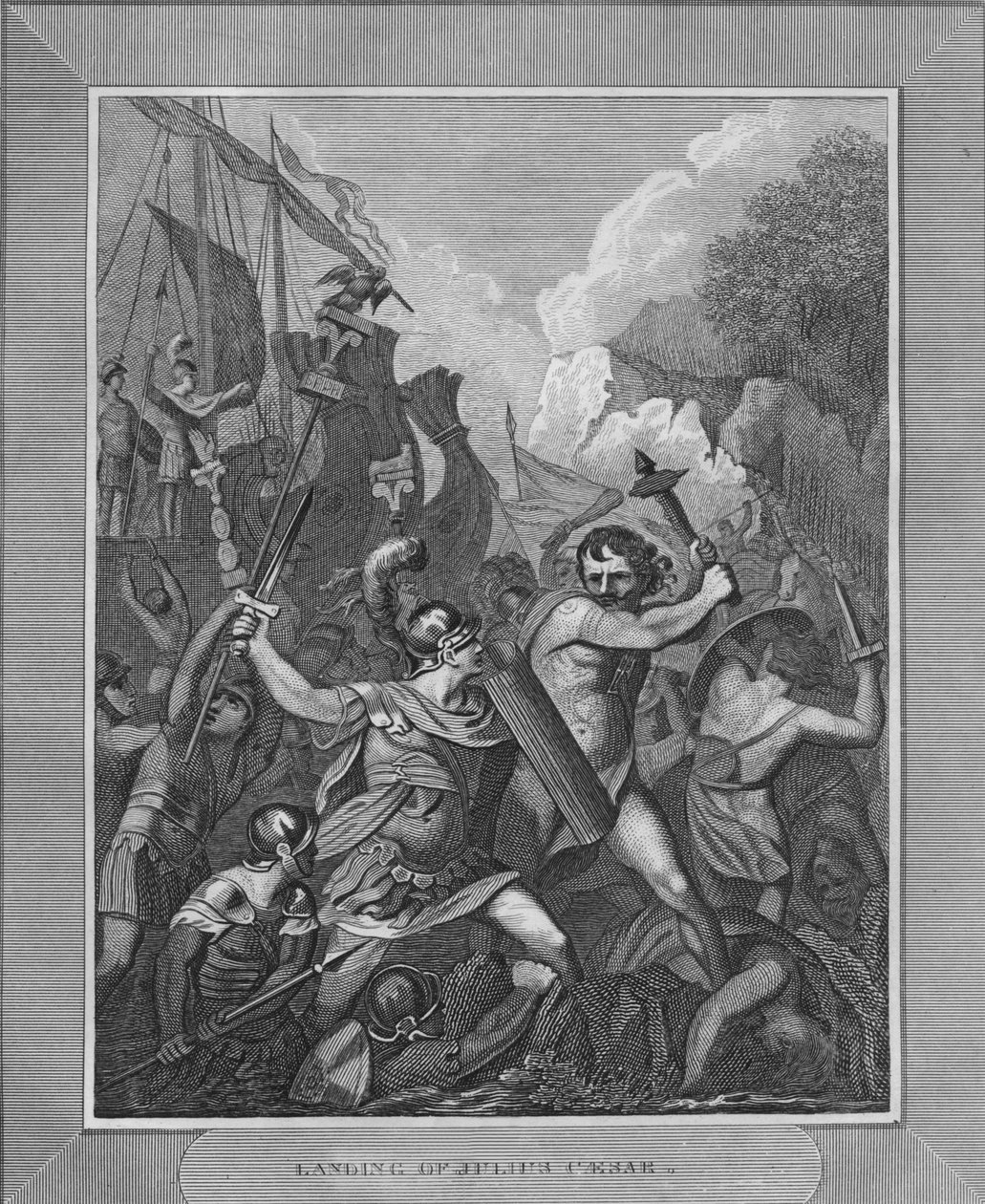 Julius Caesarin maihinnousu, 1838 tekijältä Unbekannt