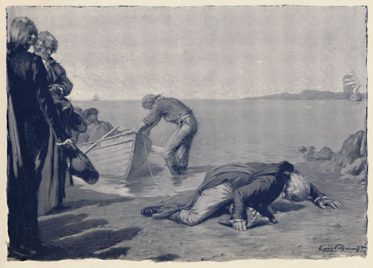 Paolin maihinnousu Korsikan maaperälle, 1700-luvun loppu, 1896 tekijältä Unbekannt
