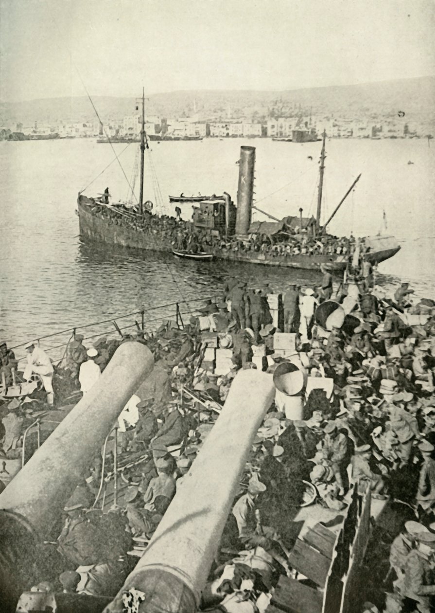 Brittijoukkojen maihinnousu Salonikassa, 1919. tekijältä Unbekannt