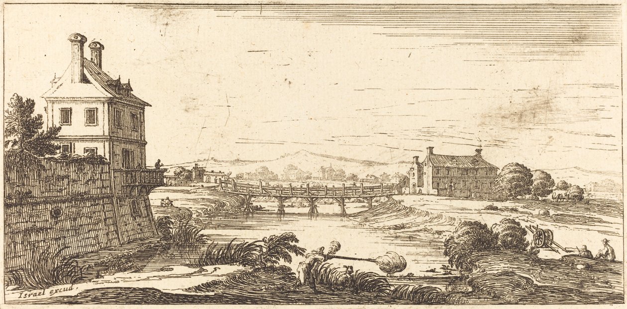 Maisema, 1635 tai sen jälkeen. tekijältä Unbekannt