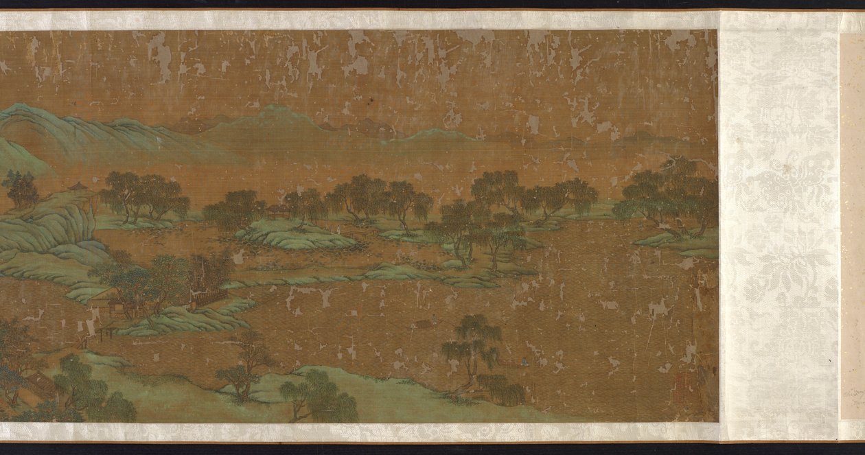 Maisema sinisenä ja vihreänä, Ming- tai Qing-dynastia, 1600-1700-luku. tekijältä Unbekannt