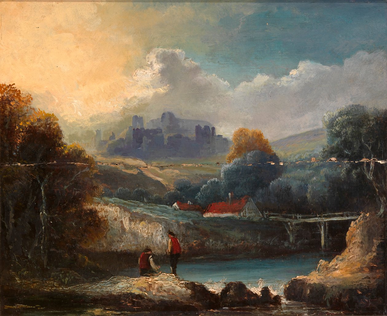 Maisema, 1700-luvun loppu. tekijältä Unbekannt