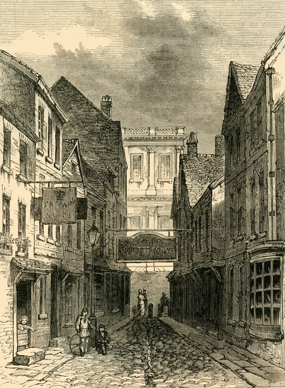 Laivakadulle johtava kaista, Greenwich 1830, c1878. tekijältä Unbekannt