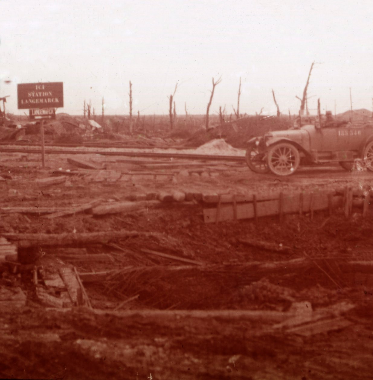Langemarckin asema, Flanderi, Belgia, c1914-c1918 tekijältä Unbekannt
