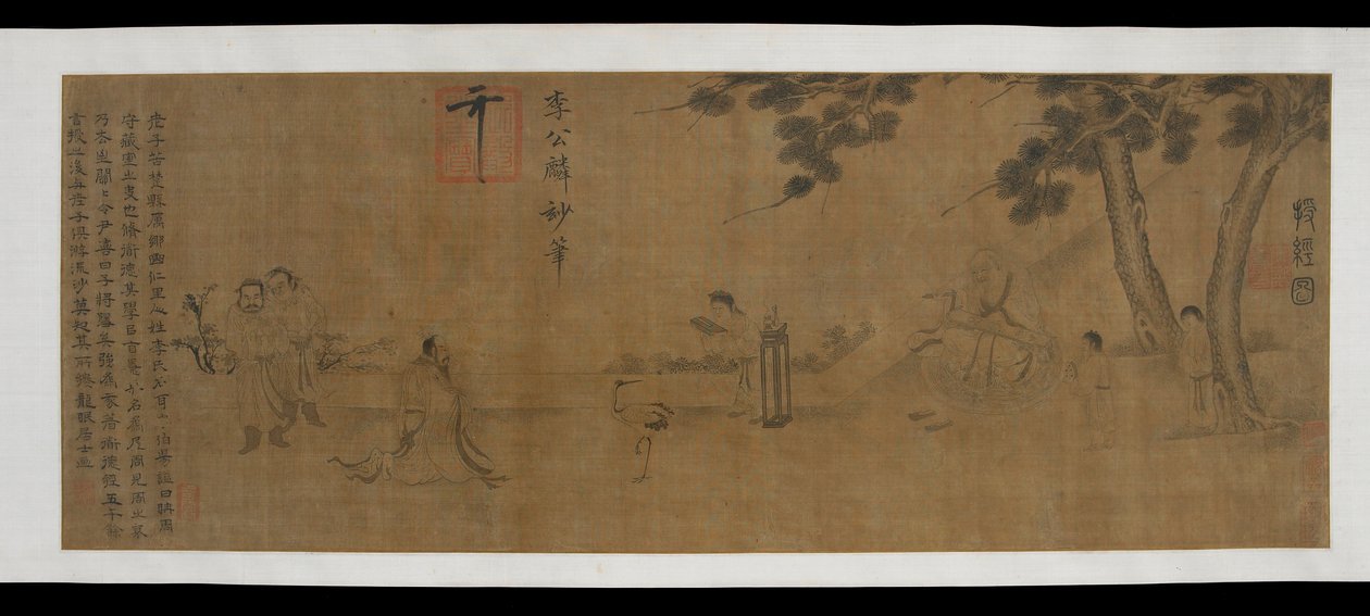 Laozi toimittaa kopion Daodejingistä, Ming-dynastiasta, 1500-1600-luvulta. tekijältä Unbekannt