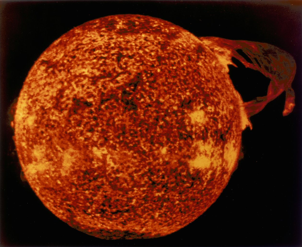 Suuri auringon näkyvyys äärimmäisessä ultraviolettivalossa, 1973 tekijältä Unbekannt