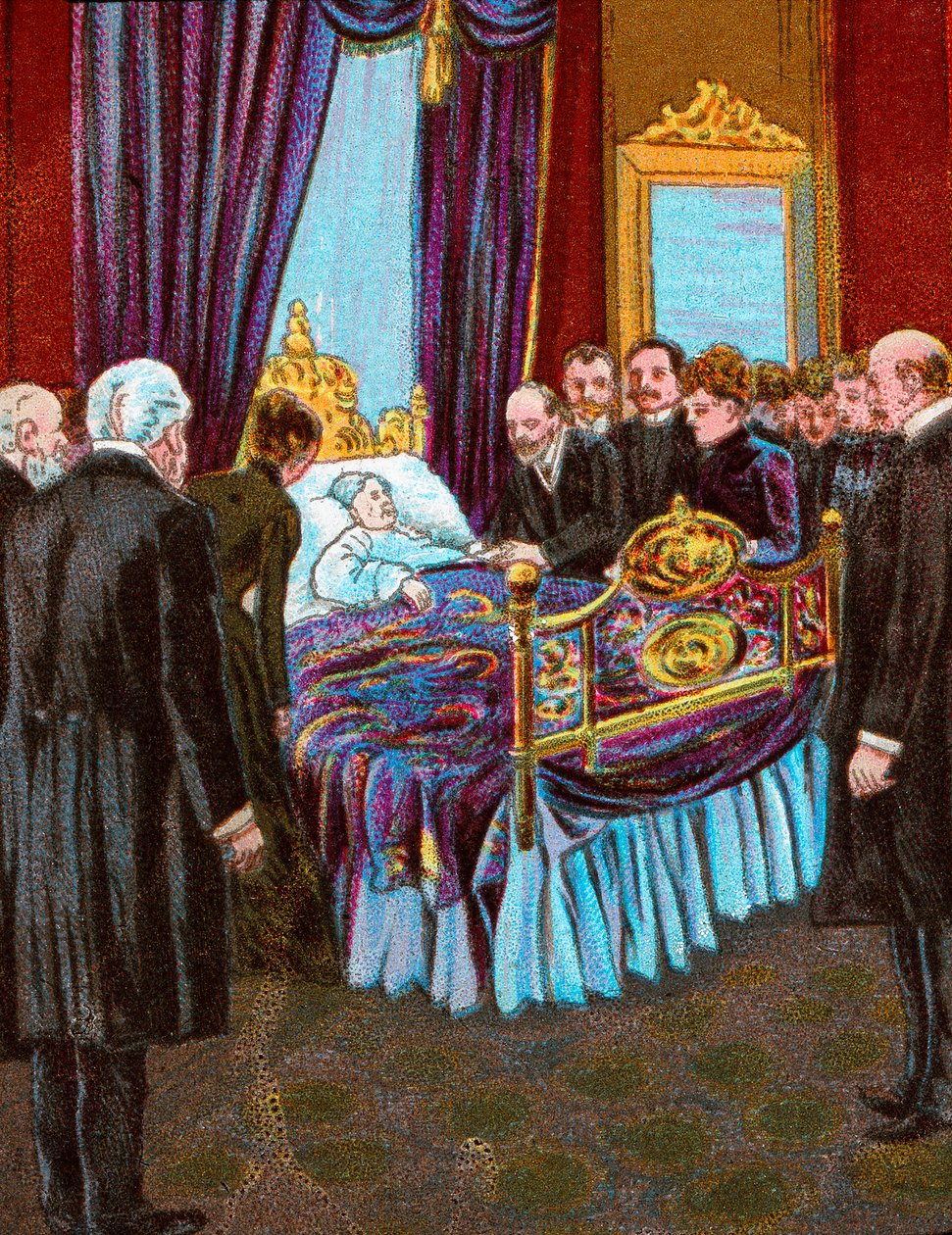 Queen Victorian viimeiset hetket - Kohtaus Osborne Housessa, 1901 c1902 tekijältä Unbekannt