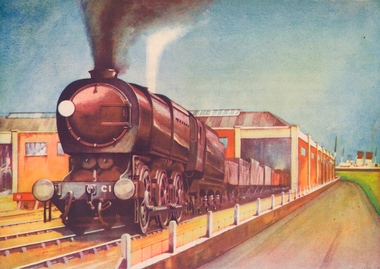 Viimeisin Austerity Freight Engine, S.R., Southampton Docks, 1940 tekijältä Unbekannt