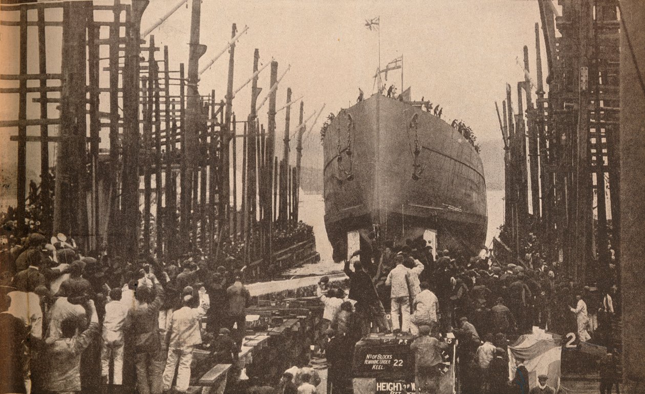 H.M.S. Leijona elokuussa 1910, vuonna 1910, 1935 tekijältä Unbekannt