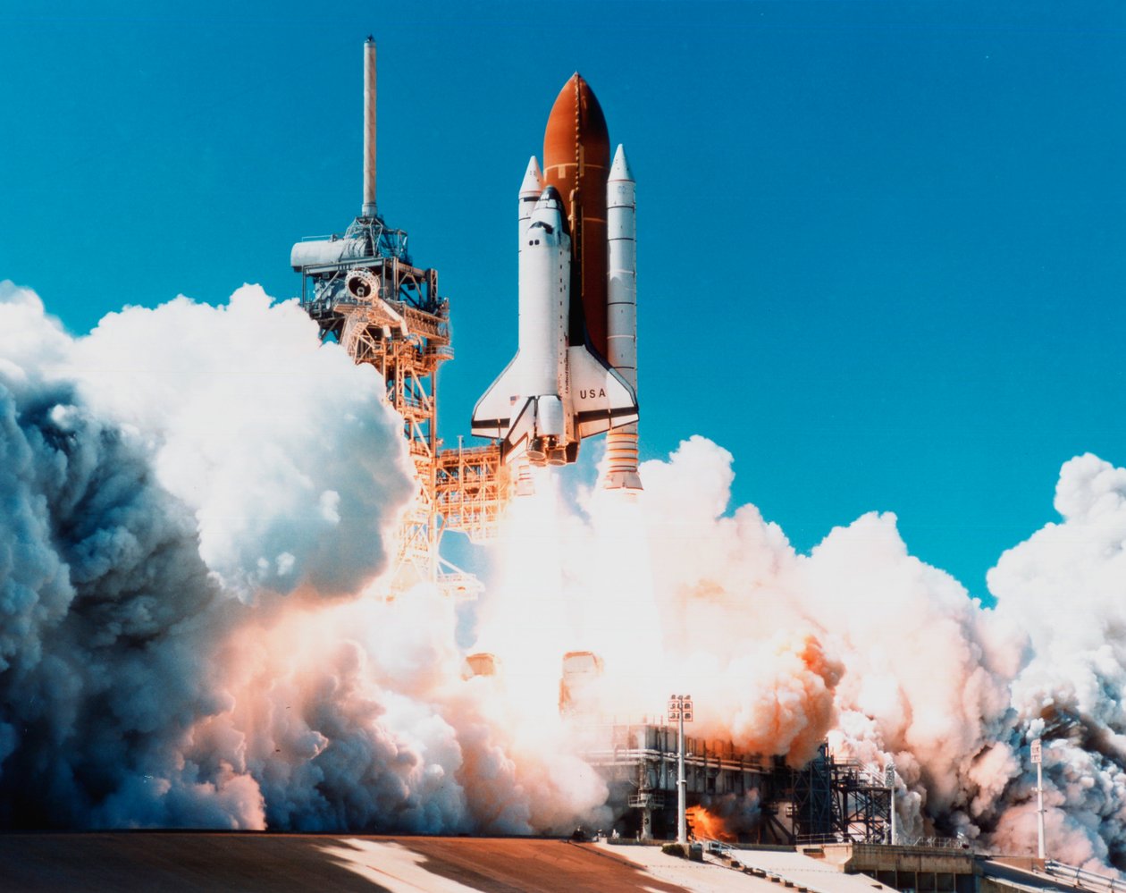 Avaruussukkula Columbia laukaistiin Kennedy Space Centeristä, Florida, USA, 4. huhtikuuta 1997 tekijältä Unbekannt