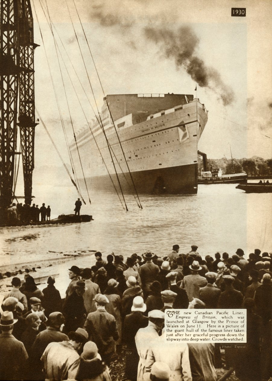 Britannian keisarinnan laukaisu Glasgow, 11. kesäkuuta 1930, 1935. tekijältä Unbekannt