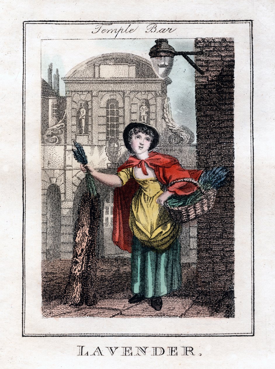 Laventeli, Temple Bar, Lontoo, 1805 tekijältä Unbekannt
