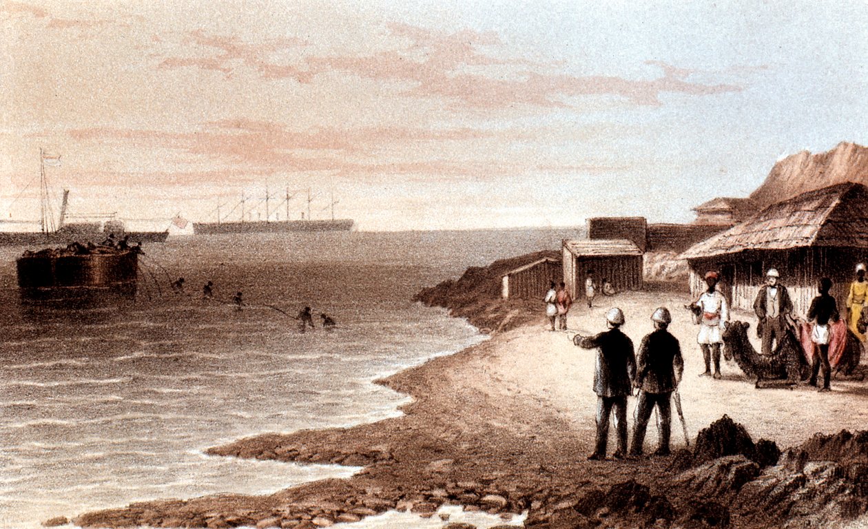 Lennätinkaapelin laskeminen Intian valtameren yli Bombayn ja Adenin välillä, 1870 tekijältä Unbekannt