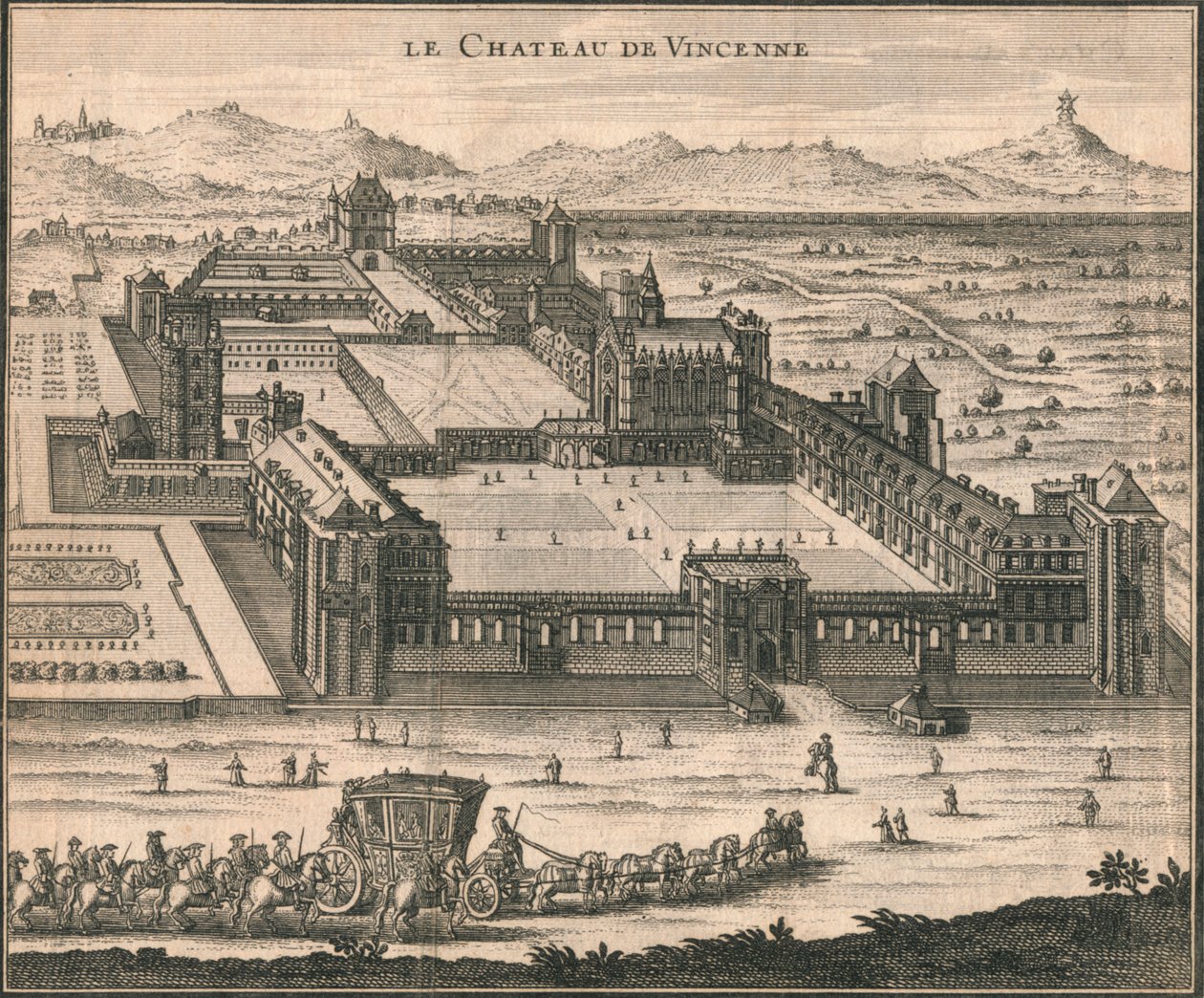 Chateau de Vincennes, 1723. tekijältä Unbekannt