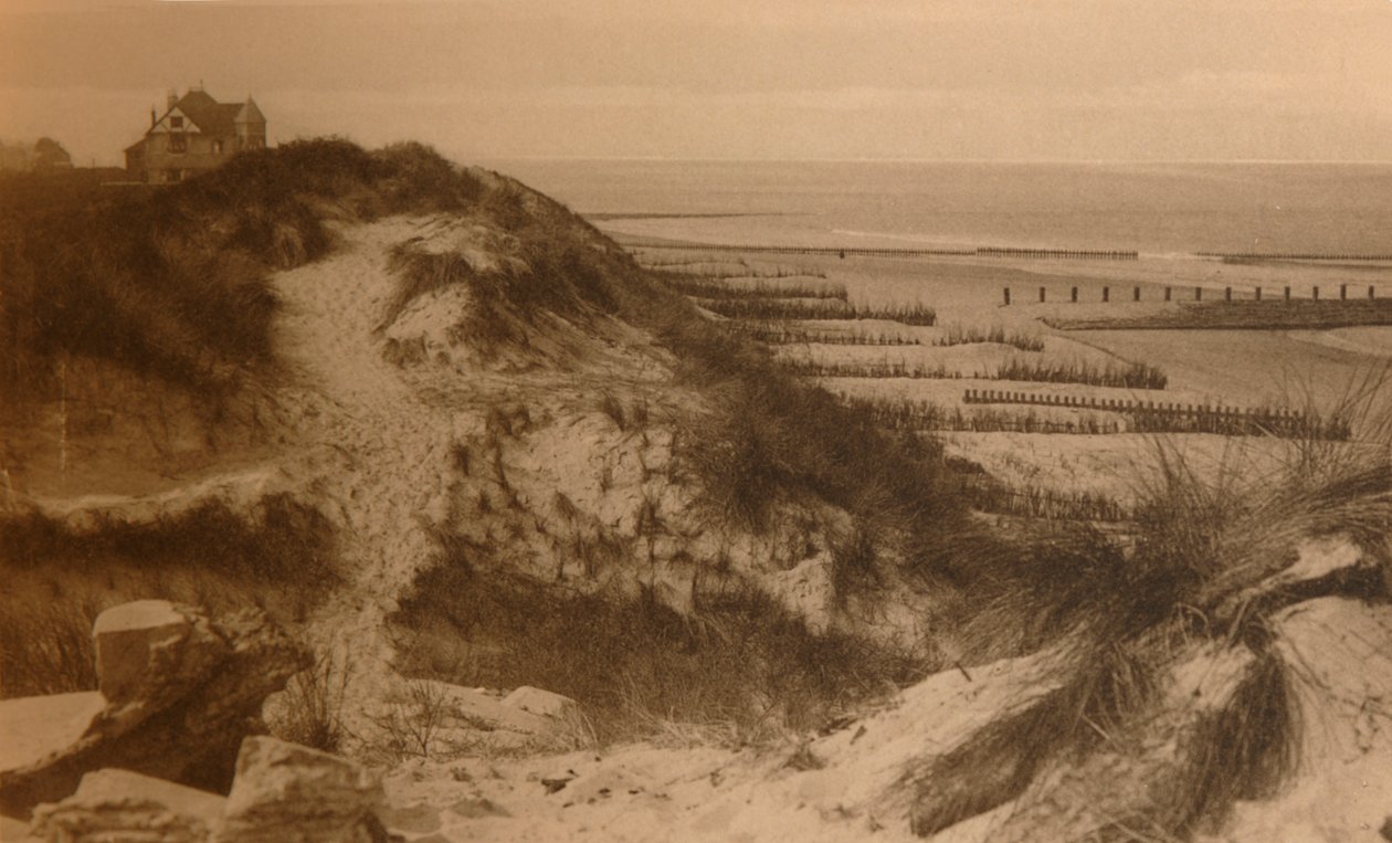 Le Dunes et la Plage, hiekkadyynit ja ranta, c1900. tekijältä Unbekannt