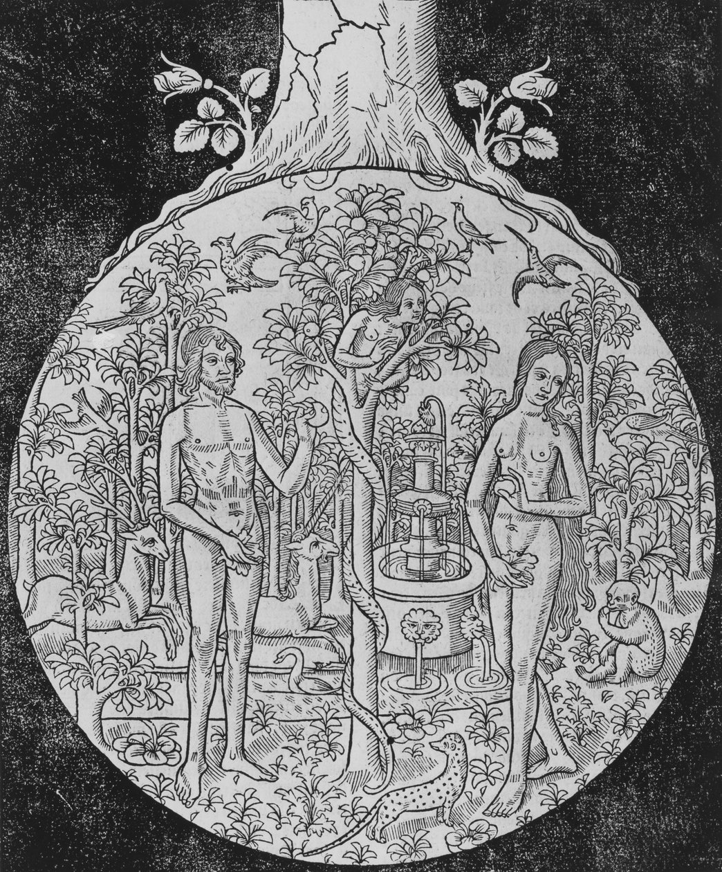 Historioidun ja vastapainetun ranskalaisen Raamatun ensimmäinen osa, n. 1501. tekijältä Unbekannt