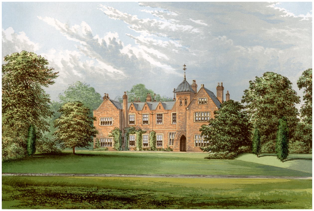 Lea, Lincolnshire, Baronet Andersonin koti, vuodelta 1880 tekijältä Unbekannt