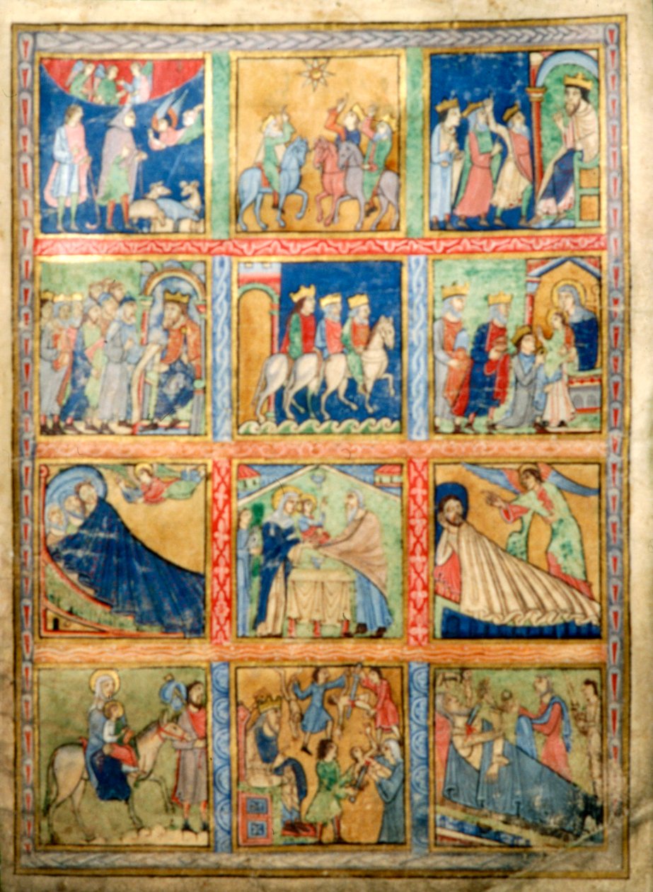 Lehti psalterille, Canterbury Christ Church, c1155-1160 tekijältä Unbekannt