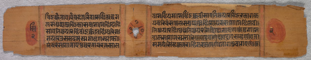 Lehti jainin käsikirjoituksesta: Kalpa-sutra, 1279. tekijältä Unbekannt