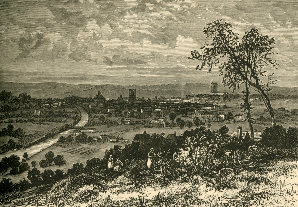 Leeds 1700-luvun alkupuolella, 1898. tekijältä Unbekannt