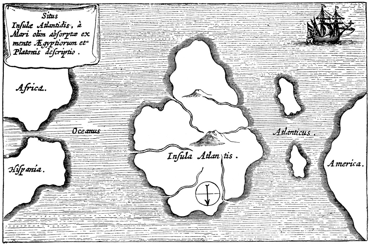 Legendaarinen Atlantiksen saari tekijältä Unbekannt
