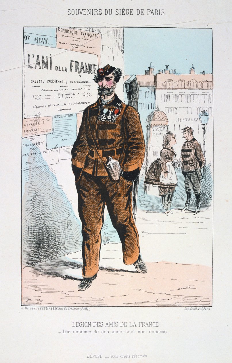 Ranskan ystävien legioona, Pariisin piiritys, 1870-1871 tekijältä Unbekannt
